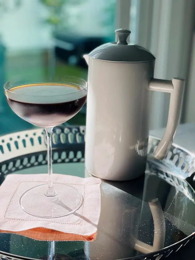 Alt view image 6 of 7 - Frieling Double-Walled Stainless Steel French Press Coffee Maker - Snow White 34 fl oz - Camping French Press Coffee Pot