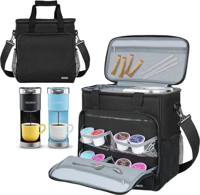 Main image of Travel Coffee Maker Carrying Bag Compatible with Keurig K-Mini or K-Mini Plus, Single Serve Coffee Maker Portable Storage Bag with Shoulder Strap(Patented Design)