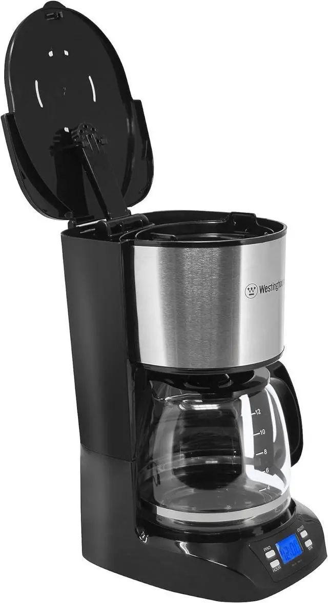 Alt view image 3 of 5 - Westinghouse 220 volts 12 cup coffee maker 220v 240 volt Digital Programmable Coffee Machine Permanent Filter & Hot Plate (NOT FOR USE IN USA)