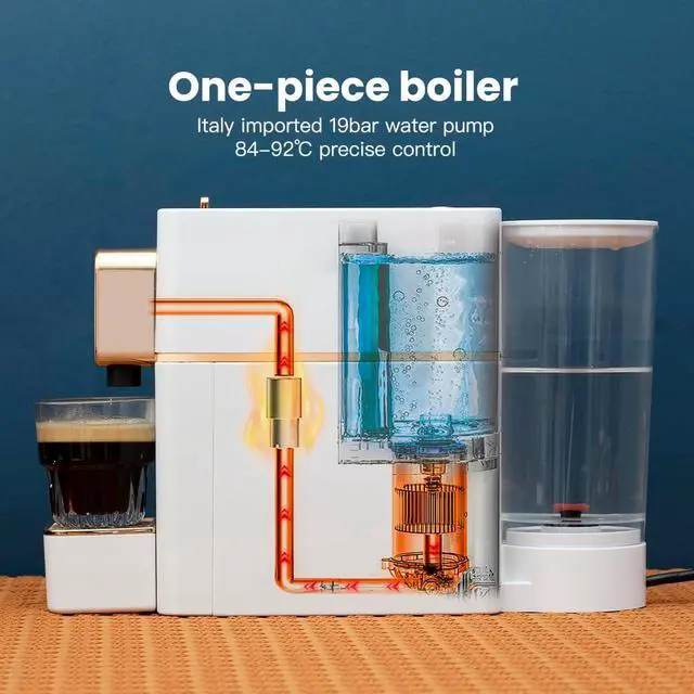 Alt view image 6 of 6 - Espresso Machine for Coffee Capsules Compatible with Nespresso OriginalLine Machine, Espresso Maker for Nespresso OriginalLine, Bestpresso Coffee Capsules Peet's Espresso more (White)