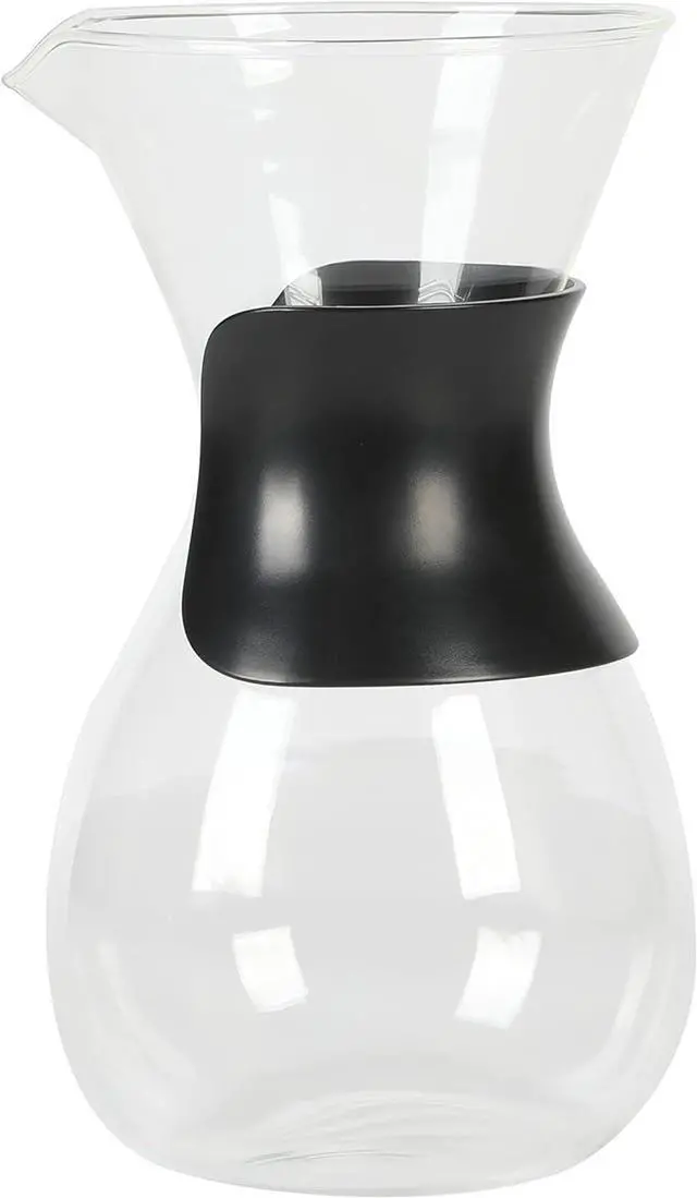 Alt view image 5 of 5 - Mr. Coffee Verduzco 3 Piece 34 OZ Borosilicate Glass Pour Over Coffee Maker w/Hand Guard