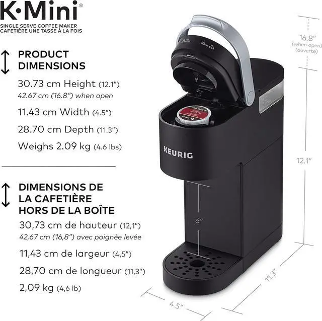 Alt view image 3 of 7 - Matte Black Hot Beverage K-Mini Dispenser