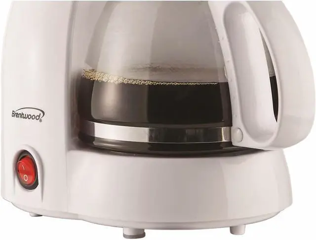 Alt view image 6 of 7 - Brentwood Appliances TS-213W 4 Cup Coffee Maker, White