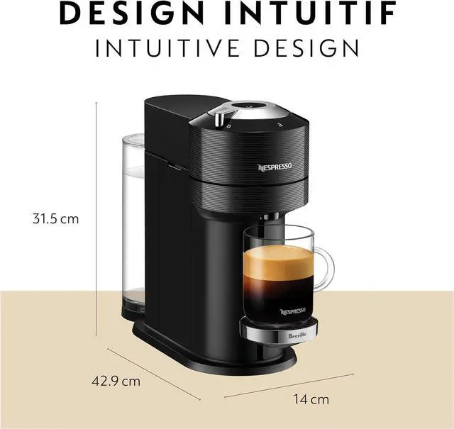 Alt view image 6 of 7 - Nespresso by Breville Vertuo Next Classic Black Coffee and Espresso Machine