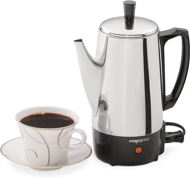 Alt view image 2 of 5 - Presto 02822 6-Cup Stainless-Steel Coffee Percolator
