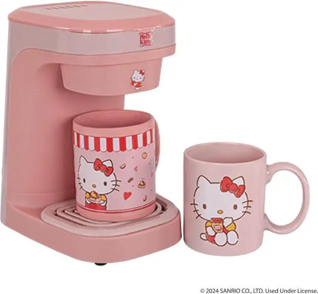 Alt view image 5 of 7 - Uncanny Brands Hello Kitty Single Cup Coffee Maker Gift Set with 2 Mugs