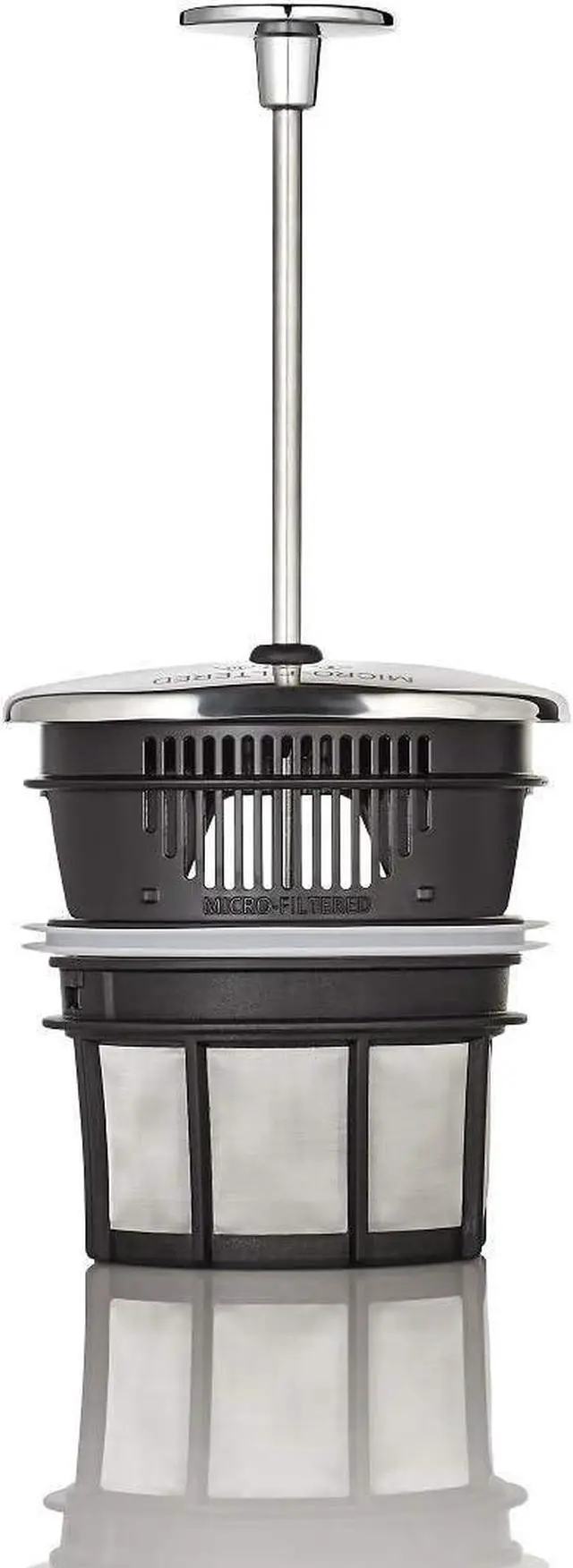 Alt view image 4 of 7 - ESPRO P7 French Press Coffee Maker - Double-Walled Stainless Steel Insulated with Micro-Filter, 32 Ounces, Brushed Stainless Steel
