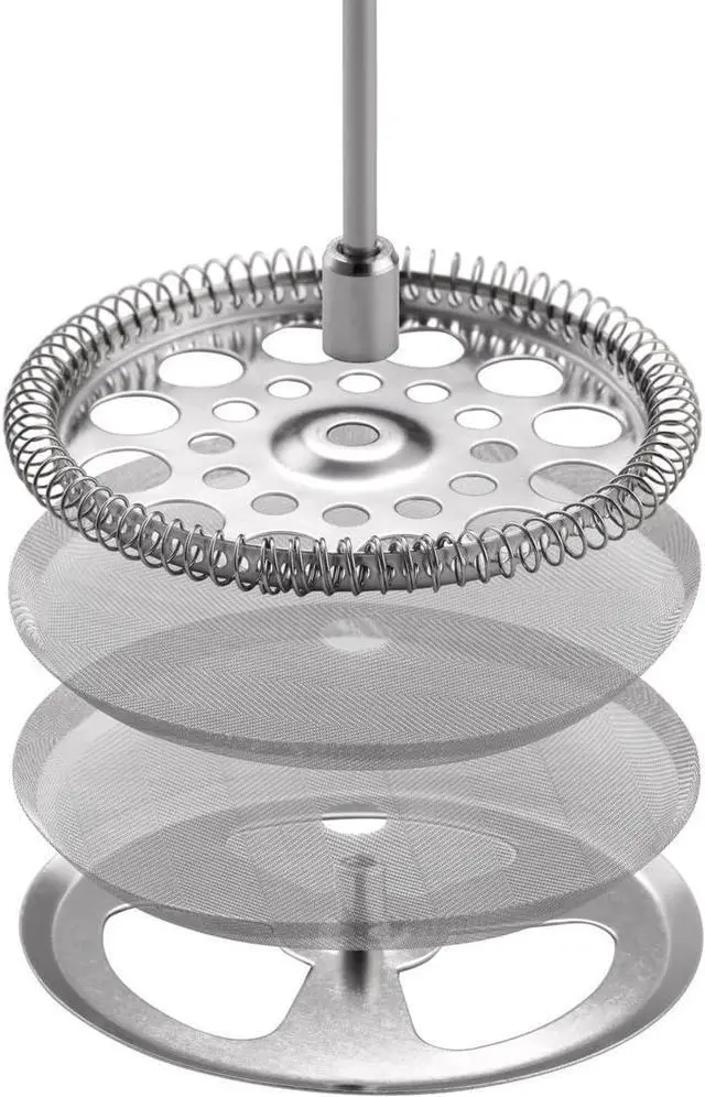 Alt view image 4 of 6 - 8-Cup Double Wall Insulated Stainless Steel French Coffee Press, 32-Ounce Durable Coffee Tea Maker with Stainless Steel Plunger, Copper