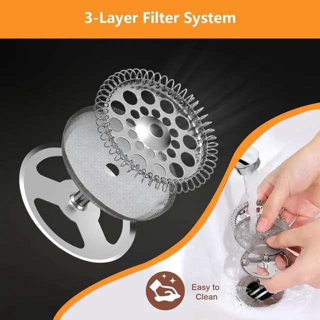 Alt view image 4 of 7 - Black French Press Stainless Steel 34oz, Double Wall Insulated Coffee Press 1L for travel camping with 2 Extra Filter Screens and 1 Coffee Spoon8cup 1000ml