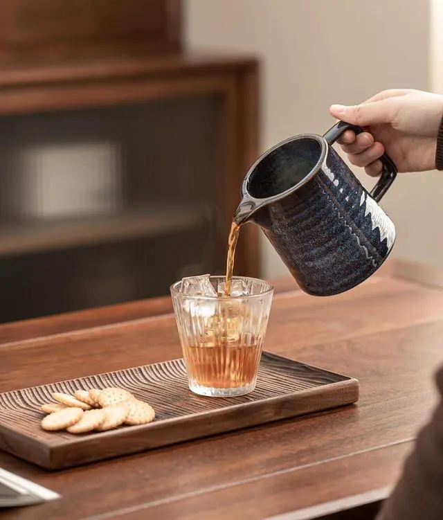 Alt view image 5 of 7 - Pour Over Coffee Maker,Ceramic Coffee Maker With 40 pcs V60 Paper Filter15oz/450ml Pour Over Coffee Dripper (Starry Blue, V02)