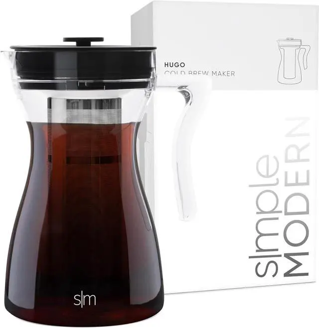 Main image of Simple Modern Hugo Cold Brew Coffee Maker | Airtight Pitcher with Fine Mesh Filter | Iced Tea Brewer | 1.5 Quart