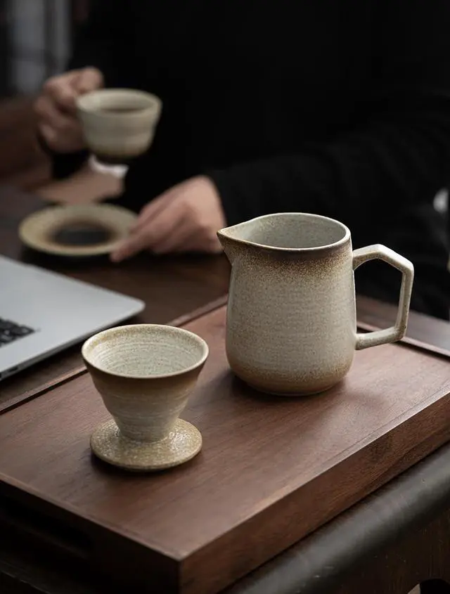 Alt view image 4 of 4 - Pour Over Coffee Maker,Ceramic Coffee Maker With 100 pcs V60 Paper Filter16oz/480ml Pour Over Coffee Dripper (Off White)