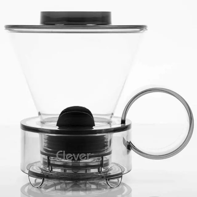 Main image of Clever Coffee Dripper Glass Style Pour Over Coffee & Cold Brew Coffee Maker Hassle-Free Ways Make Manual, #4 18 Fl Oz.