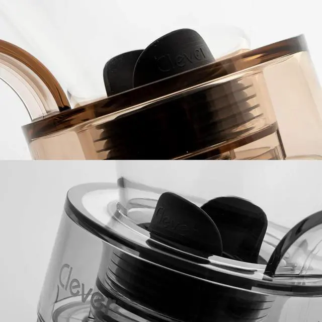 Alt view image 6 of 7 - Clever Coffee Dripper Glass Style Pour Over Coffee & Cold Brew Coffee Maker Hassle-Free Ways Make Manual, #4 18 Fl Oz.