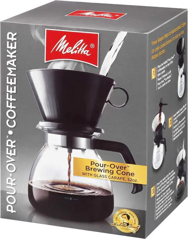 Alt view image 6 of 6 - Melitta 640616 Coffee Maker, 52 oz, Glass Carafe