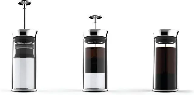 Alt view image 2 of 5 - Definitely Not a French Press Coffee Maker | The Soul of Espresso in the Body of a Single Serve French Press Coffee Maker, Brews in Half the Time, No Mud, Easy to Clean