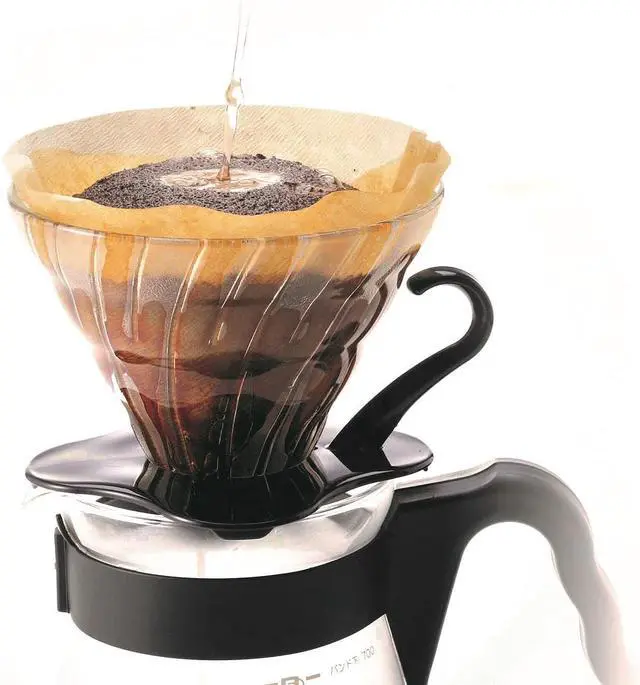 Alt view image 2 of 7 - Hario V60 Glass Coffee Dripper, Size 02, Black