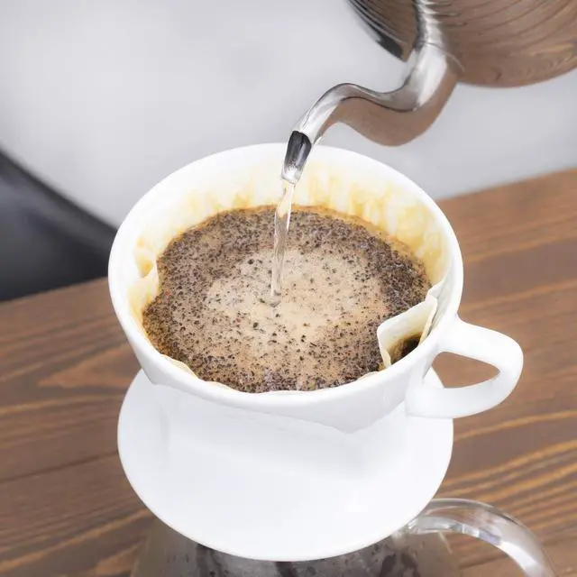 Alt view image 5 of 7 - Carita HASAMI & Kalita HA102#02010 Coffee Dripper Porcelain Hasami Ware for 2-4 People