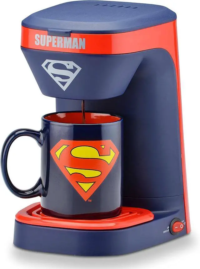 Main image of DC Superman 1-Cup Coffee Maker with Mug