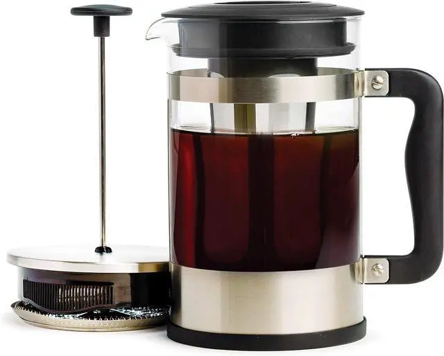 Main image of Primula 2-in-1 Coffee Maker, Make French Press Coffee and Cold Brew Coffee in One Coffee Maker, Comfort Grip Handle, Durable Glass Carafe, Perfect 6 Cup Size