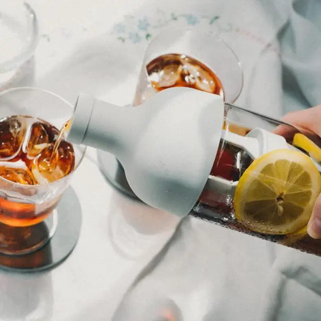 Alt view image 5 of 6 - Hario Cold Brew Coffee Wine Bottle, 700ml, Pale Grey