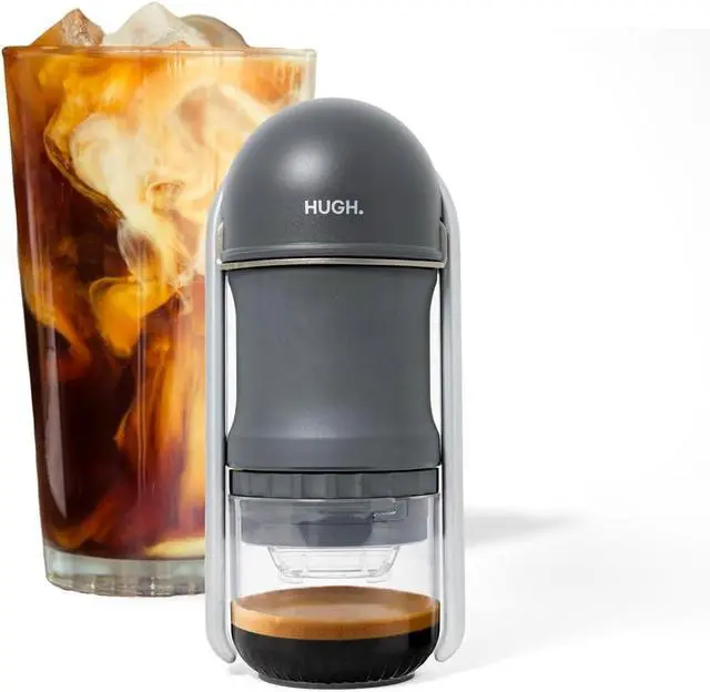 Main image of LEVERPRESSO V4 Portable Lever Espresso Maker  Manual Espresso Machine with 51mm Ridgeless Filter Basket, Double Shot, Non-Pressurized, Perfect for Camping & Travel  by HUGH (Pressurized Filter)