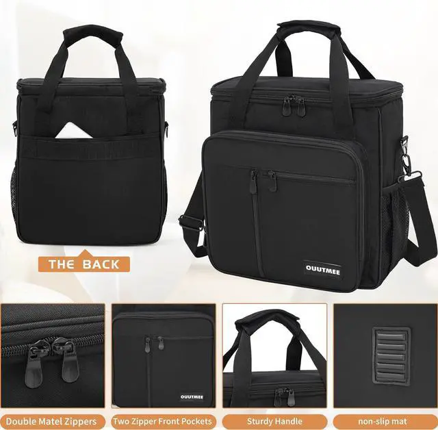 Alt view image 4 of 7 - Coffee Maker Carrying Bag Compatible with Keurig K-Mini or K-Mini Plus, Single Serve Coffee Brewer Portable Storage Bag with Extra Pockets, Storage Tote Case With Shoulder Strap