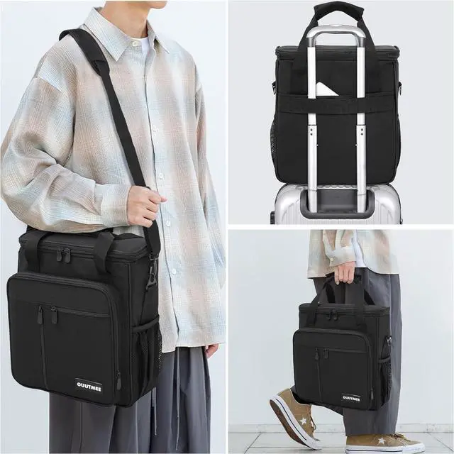 Alt view image 5 of 7 - Coffee Maker Carrying Bag Compatible with Keurig K-Mini or K-Mini Plus, Single Serve Coffee Brewer Portable Storage Bag with Extra Pockets, Storage Tote Case With Shoulder Strap
