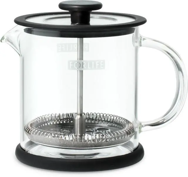Alt view image 2 of 7 - FORLIFE Cafe Style Glass Coffee/Tea Press, 16-Ounce, Black