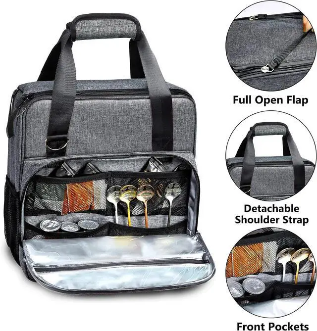 Alt view image 3 of 7 - BAGSPRITE Coffee Maker Travel Bag Compatible with Keurig K-Express Coffee Maker, K-Iced Single Serve Coffee Brewer Carrying Case with Multiple Pockets for K-Cup Pods, Storage Bag With Shoulder Strap