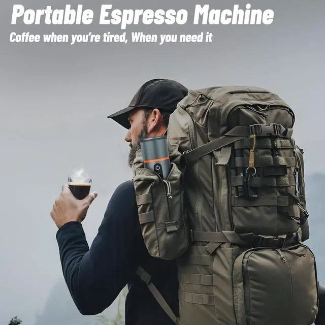Alt view image 7 of 7 - Portable Espresso Coffee Maker: 12V Mini Electric Travel Expresso Machine - Automatic Compatible with NS Capsule Machines - for Car Hiking Camping