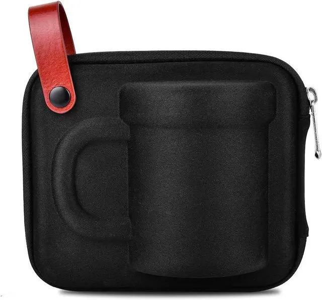 Alt view image 6 of 7 - Pour Over Coffee Maker Set for Travel/Camping/Hiking, Single Cup, Stainless Steel Coffee Filter, 14 Oz Borosilicate Glass Mug, Extra Permanent Lid and Moulded Neoprene Case, at Home/Office
