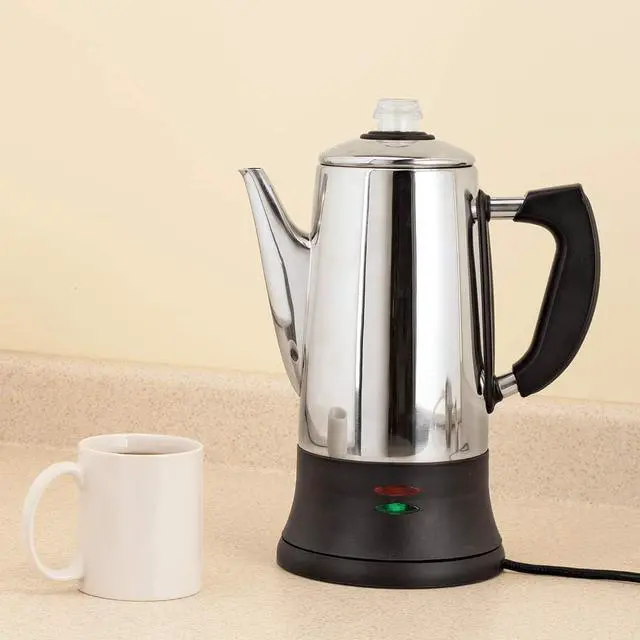 Alt view image 2 of 7 - SOWTECH 12 Cup Stainless Steel Coffee Percolator