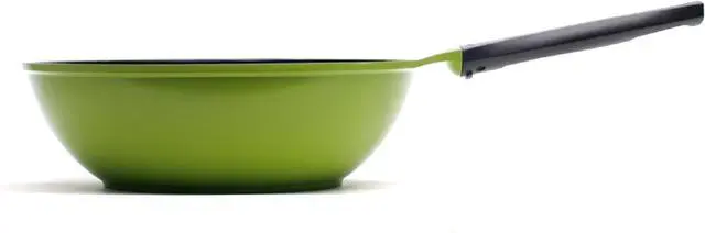 Alt view image 2 of 6 - Ozeri Green Ceramic Wok, with Smooth Ceramic Non-Stick Coating (100% PTFE and PFAS Free)