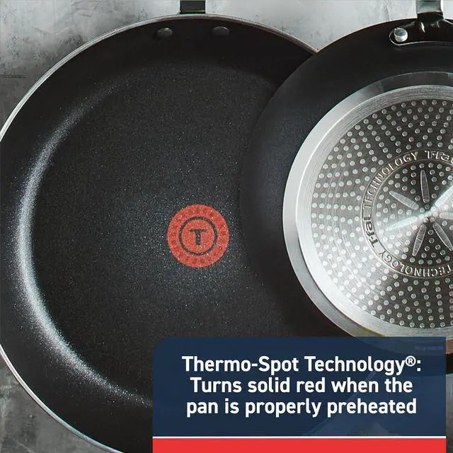 Alt view image 3 of 6 - T-fal Experience Non Stick Fry Pan w/Lid 10 Inch, Induction, Oven Broiler Safe 400F, Compatible with All Cooktops, Cookware, Deep Frying Pan, Cooking Skillet, Pots and Pans, Dishwasher Safe, Black