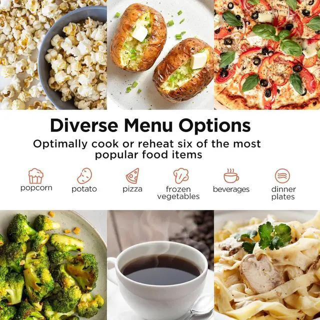 Alt view image 2 of 7 - BLACK+DECKER Countertop Microwave Oven 0.9 Cu Ft, 6 Auto Menus, Child Lock, Memory Function, 10 Power Levels, Easy One-Touch Start, Digital Panel, 900W