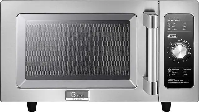 Main image of Midea Equipment 1025F0A Countertop Commercial Microwave Oven with Dial, 1000W, Stainless Steel.9 CuFt