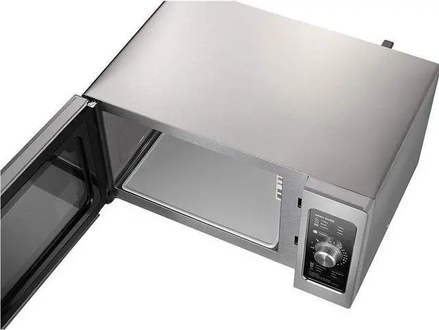 Alt view image 4 of 7 - Midea Equipment 1025F0A Countertop Commercial Microwave Oven with Dial, 1000W, Stainless Steel.9 CuFt