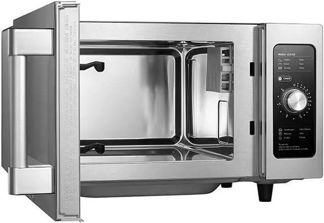 Alt view image 5 of 7 - Midea Equipment 1025F0A Countertop Commercial Microwave Oven with Dial, 1000W, Stainless Steel.9 CuFt