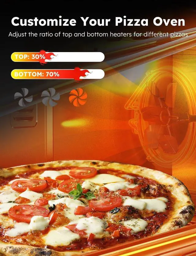 Alt view image 5 of 7 - Nuwave Bravo XL Pro Air Fryer Toaster Oven, Improved 100% Super Convection, Quicker & Crispier Results, 100 Presets, Multi-Layer Even Cooking, 50-500F, Smart Probe, PFAS Free, 30QT, Stainless Steel