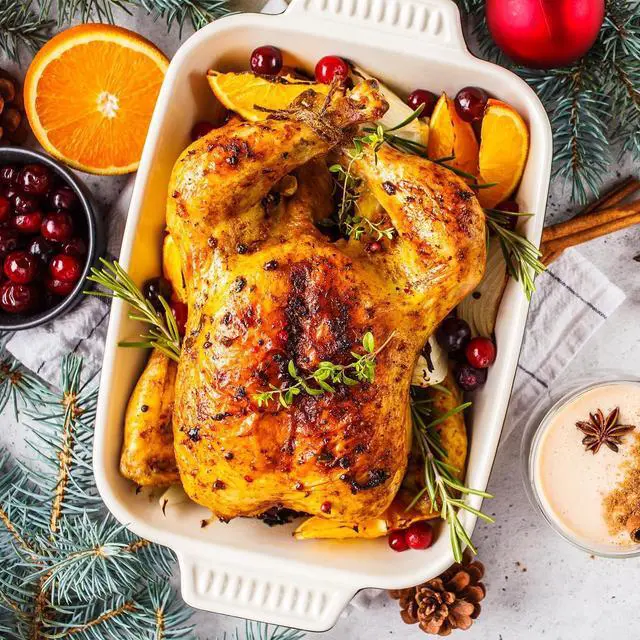 Alt view image 6 of 7 - Sunvivi 14-Quart Electric Roaster Oven with Self-Basting Lid, Turkey Roaster Oven with Removable Pan and Rack, Stainless Steel, Silver