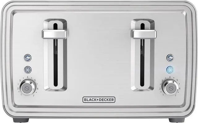 Alt view image 2 of 3 - BLACK+DECKER 4-Slice Toaster, Stainless Steel, TR4900SSD