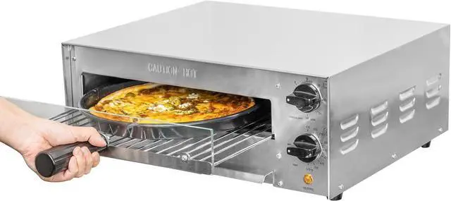 Alt view image 7 of 7 - CROSSON Countertop Electric Frozen Pizza Oven For Indoors with 30-minitue Timer,Glass Door and Interior Light,Commercial Pizza Maker for Restaurant and Home Use,120V/1550W (13 Inch)