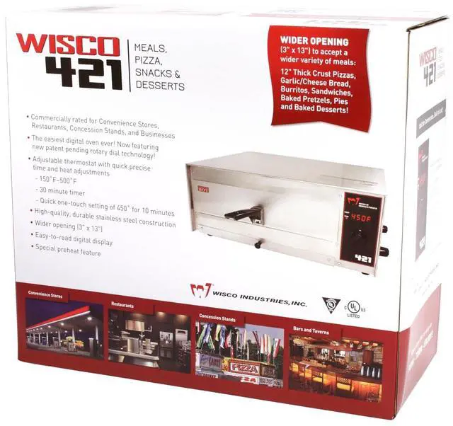 Alt view image 4 of 5 - WISCO Industries, INC. 421 Pizza Oven, LED Display