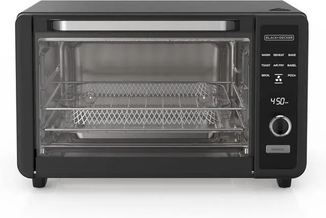 Alt view image 2 of 5 - BLACK+DECKER Crisp 'N Bake 6-Slice Digital Toaster Oven