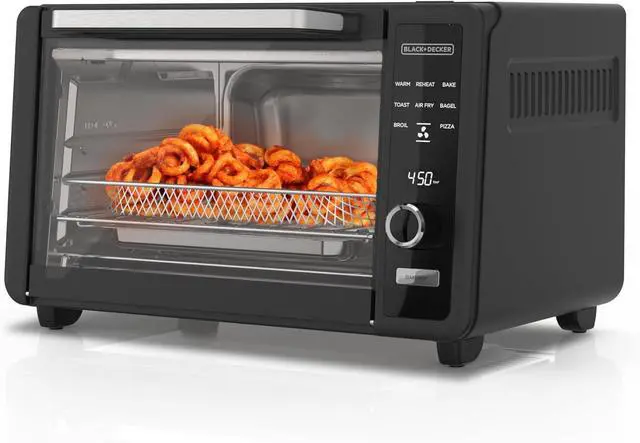 Alt view image 3 of 5 - BLACK+DECKER Crisp 'N Bake 6-Slice Digital Toaster Oven