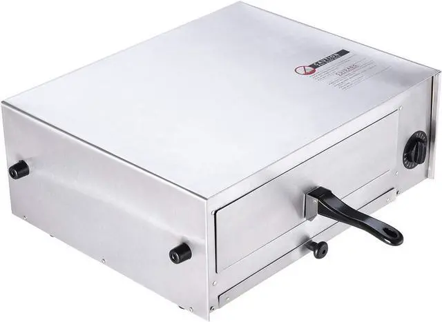 Alt view image 4 of 7 - Happygrill Electric Pizza Oven Stainless Steel Pizza Baker Kitchen Pizza Toaster Pizza Maker with Handle & Removable Tray