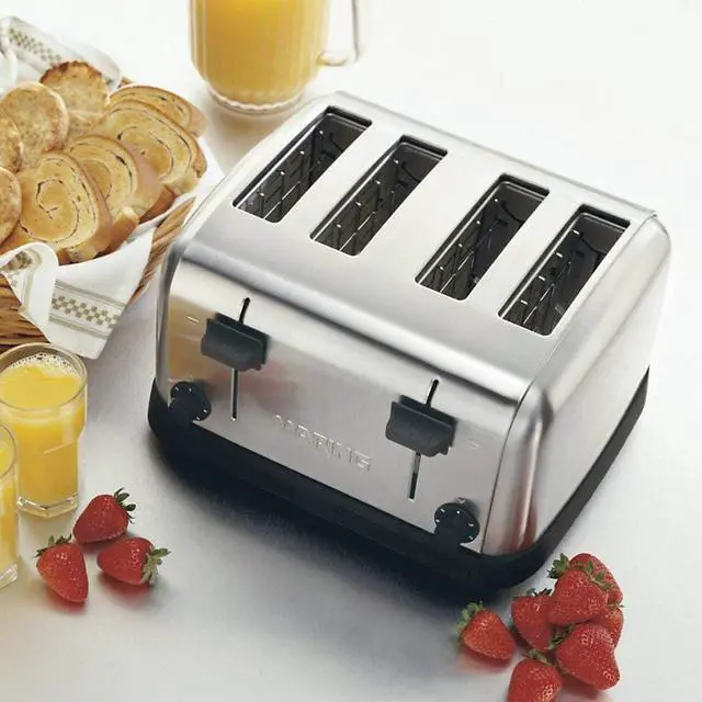 Alt view image 2 of 4 - Waring WCT708 Commercial 4 Slice Toaster