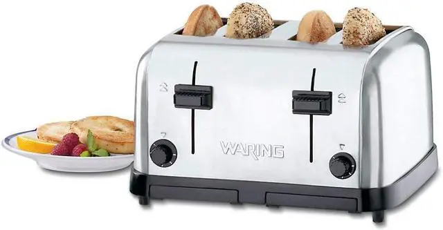 Alt view image 4 of 4 - Waring WCT708 Commercial 4 Slice Toaster