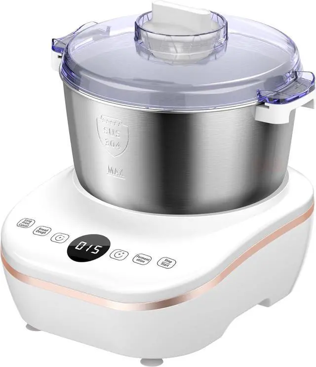 Main image of Electric Dough Maker 7Qt with Ferment Function, Dough Mixer with 304 Stainless Steel Bowl, Face-up Touch Panel, for Bread & Pizza